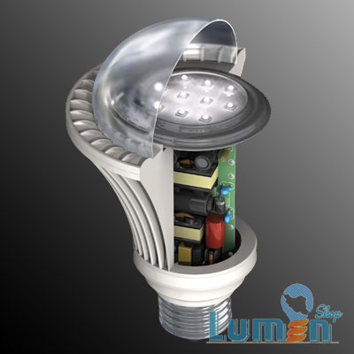 اجزاء لامپ led