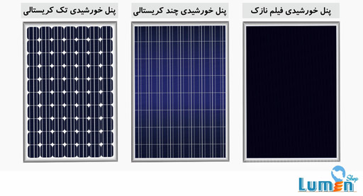 انواع پانل خورشیدی